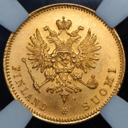 20 марок 1913 (Финляндия) (в слабе)