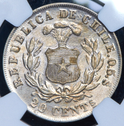 20 сентаво 1892 (Чили) (в слабе)