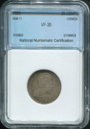 25 центов 1905 (Канада) (в слабе)