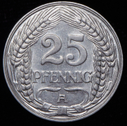 25 пфеннигов 1909 (Германия) A