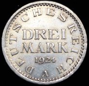 3 марки 1924 (Германия) A