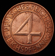 4 пфеннинга 1932 (Германия) D