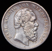 5 марок 1876 (Вюртемберг) F