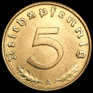 5 пфеннигов 1937 (Германия) А