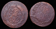 Набор из 11-ти медных монет (Екатерина II)