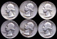Набор из 11-ти монет 25 центов (США)