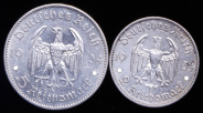 Набор из 2-х сер  монет 1934 (Германия)