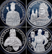 Набор из 4-х памятных монет 100 шиллингов (Австрия)