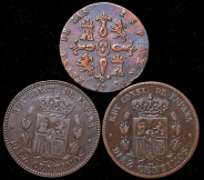 Набор из 5-ти медных монет (Испания)