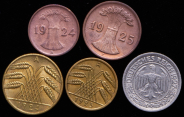 Набор из 5-ти монет (Германия)
