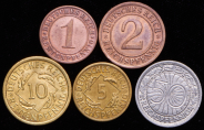Набор из 5-ти монет (Германия)