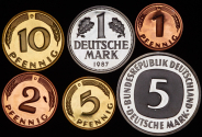 Набор из 8-ми монет 1987 (Германия) D