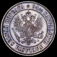 1 марка 1908 (Финляндия) L (Бит. R.)