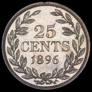 25 центов 1896 (Либерия)