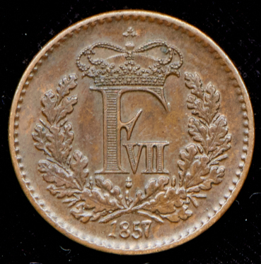 1/2 скиллинга 1857 (Дания)