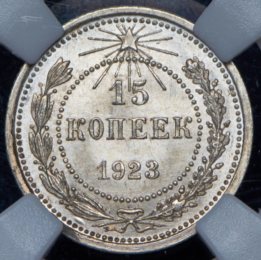 15 копеек 1923 (в слабе)