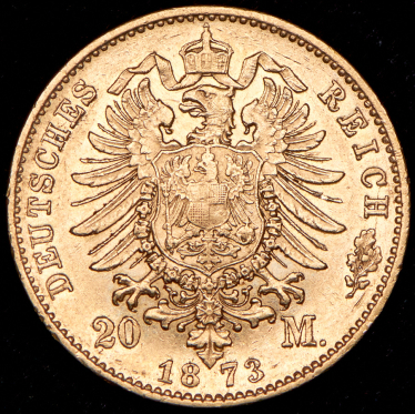 20 марок 1873 (Гессен) H