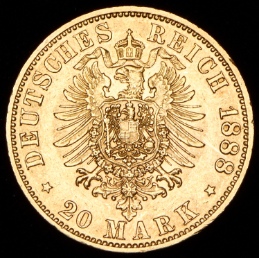 20 марок 1888 (Пруссия) A