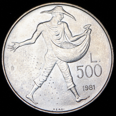 500 лир 1981 (Сан-Марино)