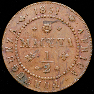 1/2 макута 1860 (Португальская Ангола)