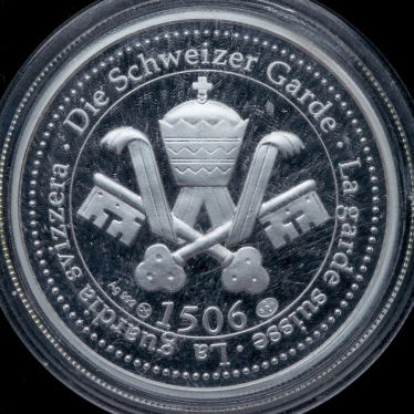 1 унция 2006 "500 Лет Швейцарской Гвардии" (Ватикан)