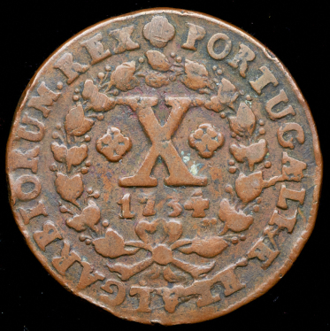 10 реалов 1734 (Португалия)