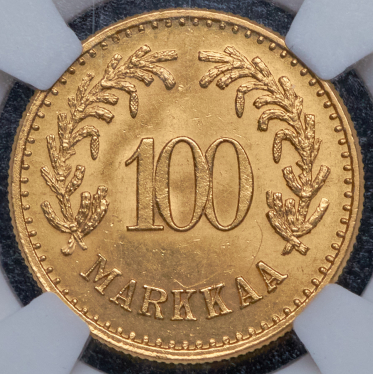 100 марок 1926 (Финляндия) (в слабе) S