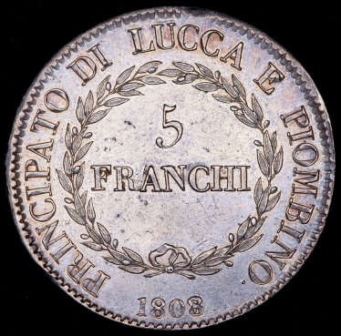 5 франков 1808 (Лукка и Пьомбино)