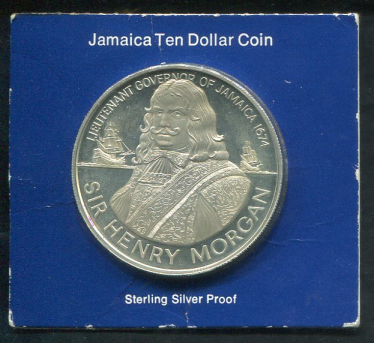 10 долларов 1974 "Генри Морган"" (Ямайка) (в п/у)