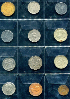 Набор из 58-ми монет (страны мира)