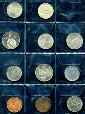 Набор из 58-ми монет (страны мира)