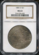 1 доллар 1885 (США) (в слабе)