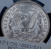 1 доллар 1921 (США) (в слабе) D