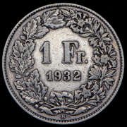 1 франк 1932 (Швейцария)