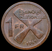 1 франк 1961 (Катанга)