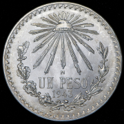1 песо 1943 (Мексика) M
