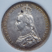 1 шиллинг 1888 (Великобритания) (в слабе)