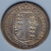 1 шиллинг 1888 (Великобритания) (в слабе)