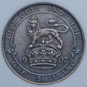 1 шиллинг 1902 (Великобритания) (в слабе)