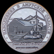 10 разменных знаков "Остров Шпицберген. Наводнение в Амурской области" 2013