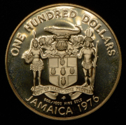 100 долларов 1976 "Адмирал Горацио Нельсон" (Ямайка)