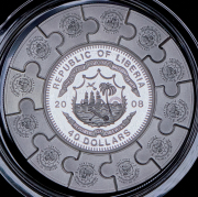 100 долларов 2008 "Апостол Павел" (Либерия) (в п/у)