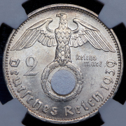 2 марки 1939 (Германия) (в слабе) G