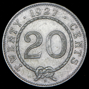 20 центов 1927 (Саравак) H
