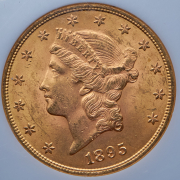 20 долларов 1895 (США) (в слабе)