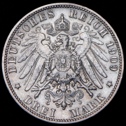 3 марки 1909 (Вюртемберг) F