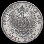 3 марки 1911 "25-летие свадьбы Вильгельма и Шарлоты" (Вюртемберг) F