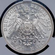 3 марки 1913 "100-летие битвы при Лейпциге" (Саксония) (в слабе) Е