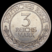 3 марки 1926 "700 лет вольному городу Любек" (Германия) А А