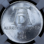 5 марок 1971 "500 лет со дня рождения Альбрехта Дюрера" (Германия) (в слабе) D